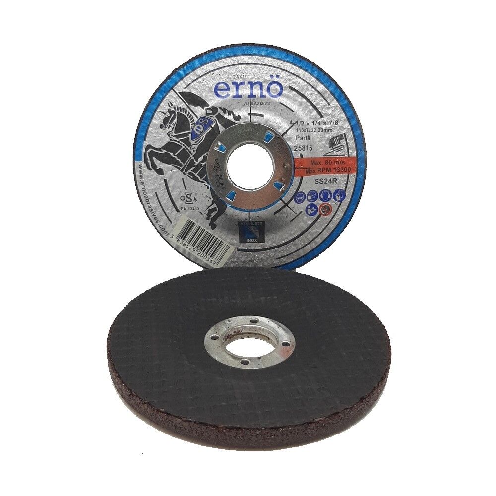 Grinding Wheel 4-1/2x1/4x7/8 TYPE-27 STAINLESS - Image 1