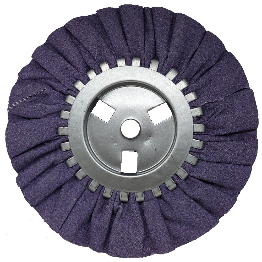 8" Purple Airway Buffing Wheel, 5/8" Arbour - Image 1
