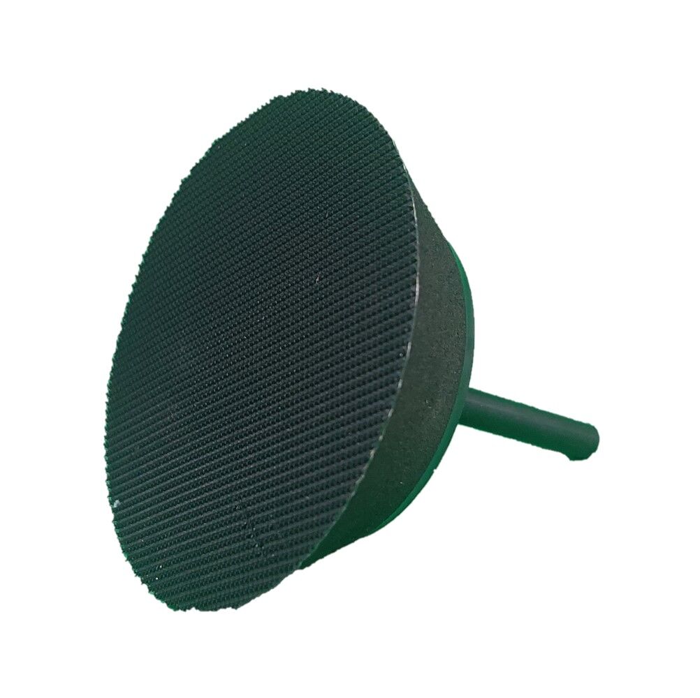 3-inch-hook-and-loop-backup-pad-frontview Backup pad 3" Diameter 1/4" Shank Hook and Loop - Image 1