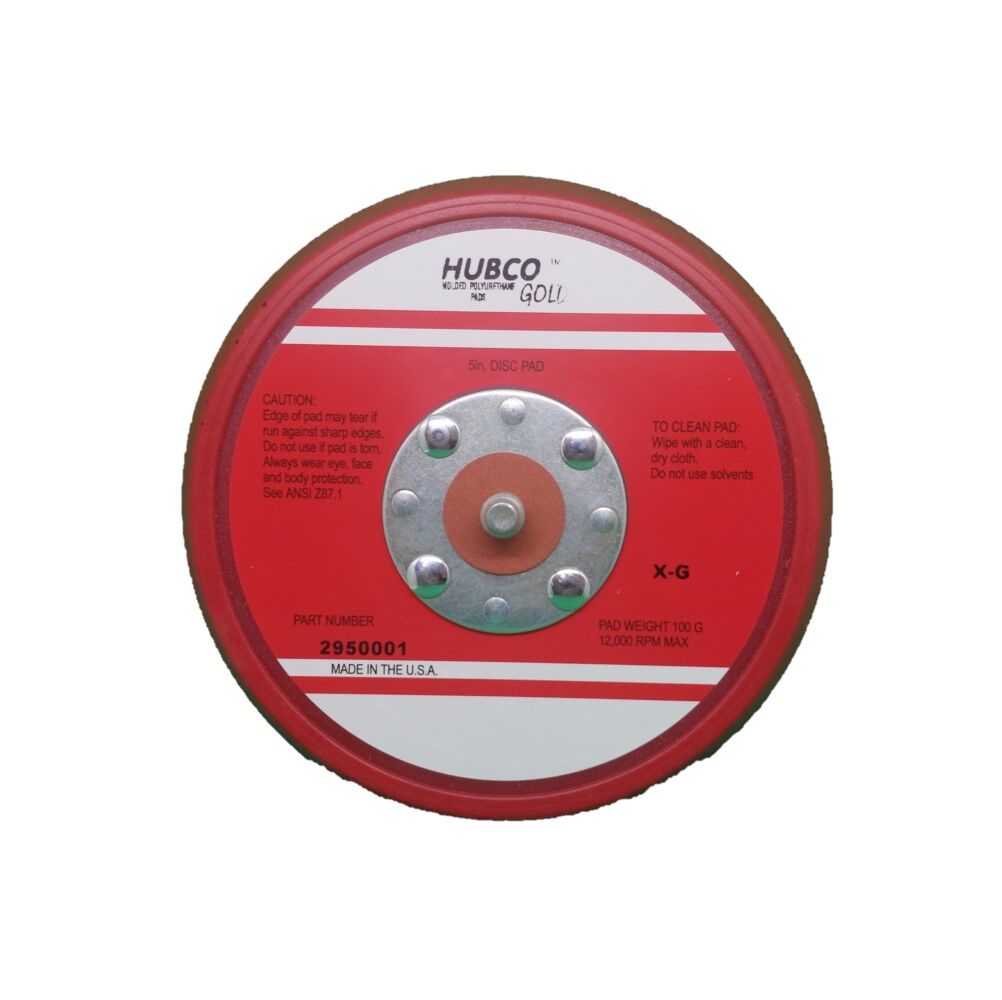 5-inch-hook-and-loop-backup-pad-topview Backup pad 5" Diameter 5/16-24 thread Hook and Loop - Image 1