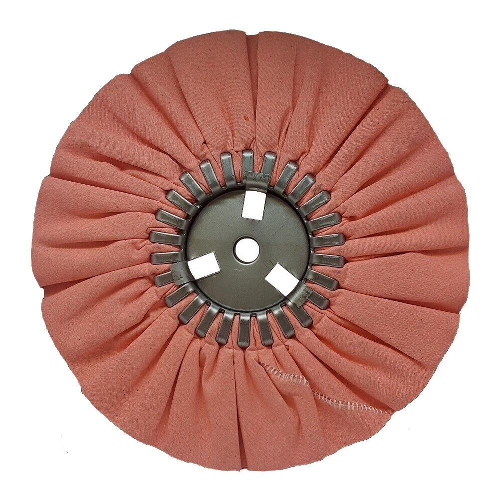 10" Pink Airway Buffing Wheel, 5/8" Arbour - Image 1