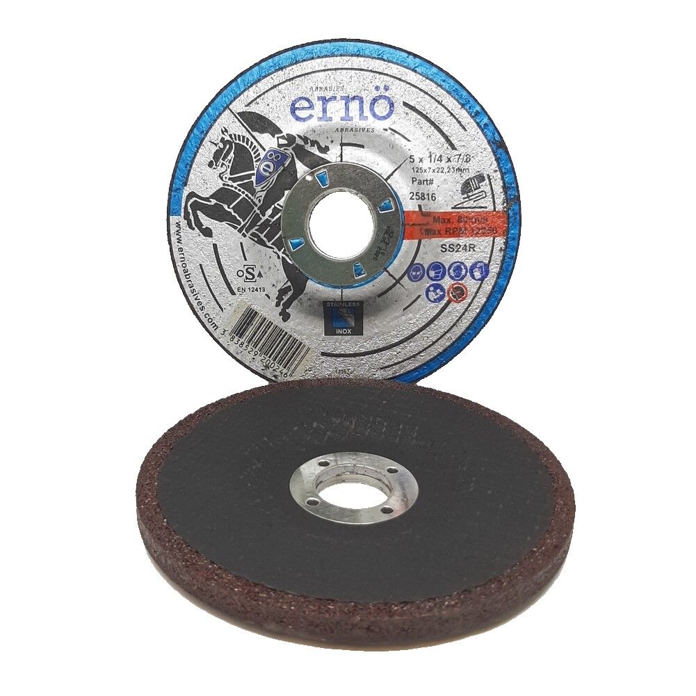Grinding Wheel 5x1/4x7/8 TYPE-27 STAINLESS - Image 1